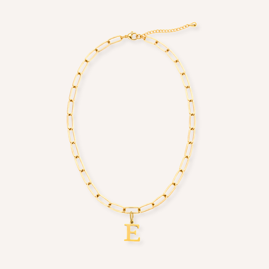 Letter E Lucido Charm – aan ketting