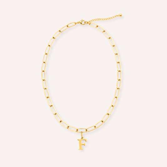 Letter F Lucido Charm – aan ketting