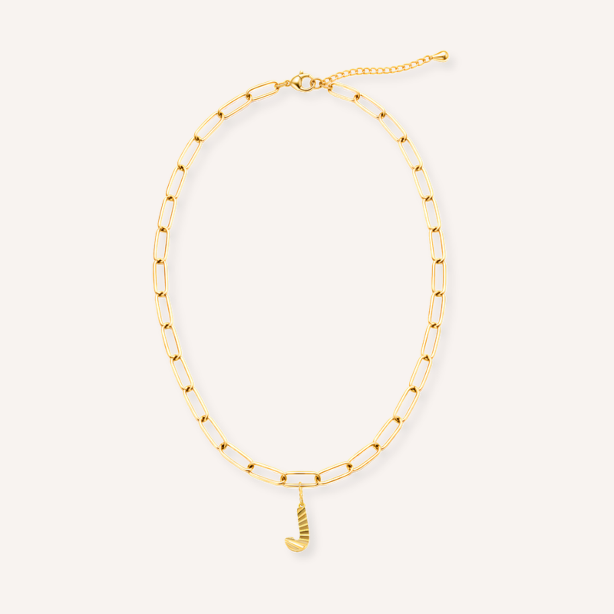Letter J Raggiante Charm – aan ketting