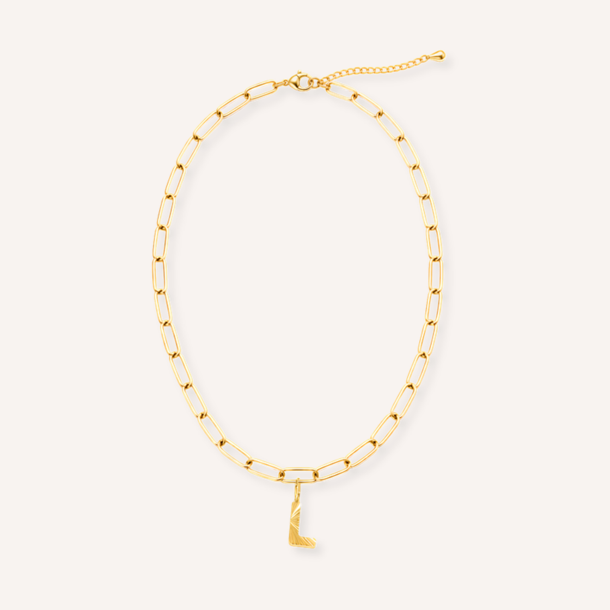 Letter L Raggiante Charm – aan ketting