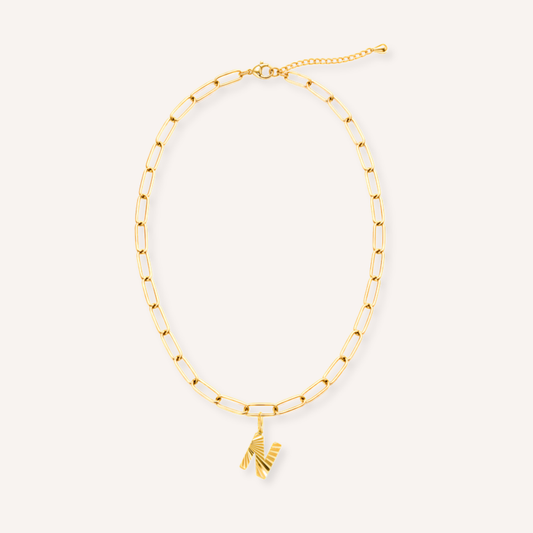 Letter N Raggiante Charm – aan ketting