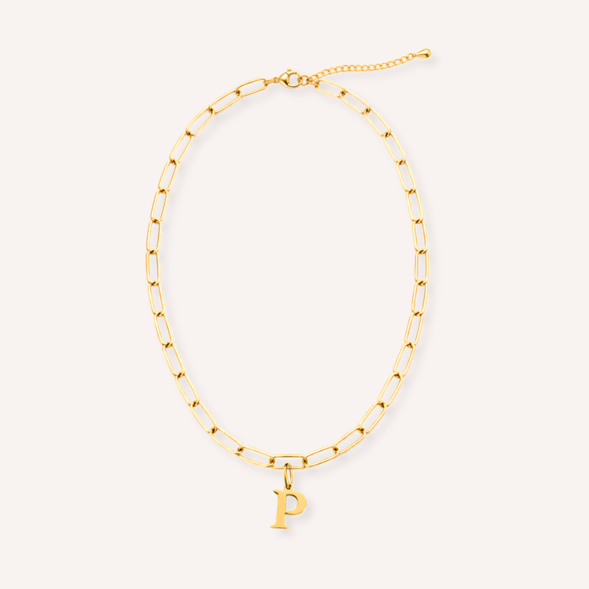 Letter P Lucido Charm – aan ketting