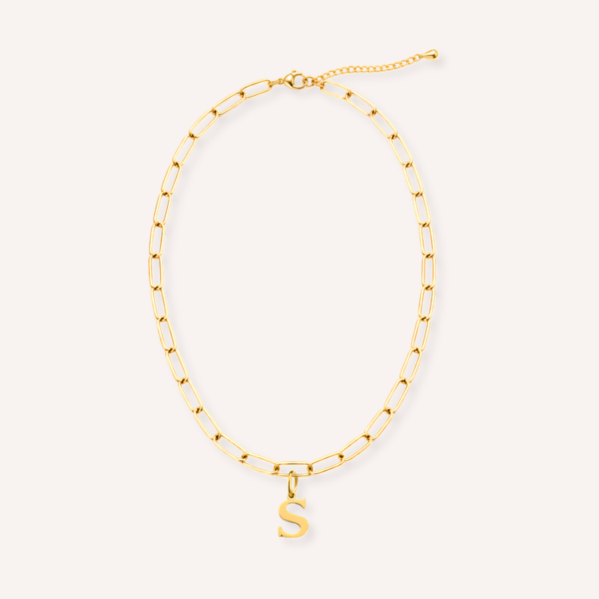 Letter S Lucido Charm – aan ketting