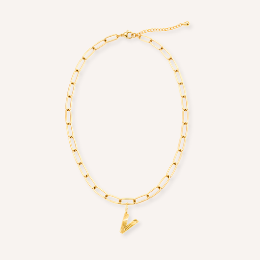 Letter V Raggiante Charm – aan ketting