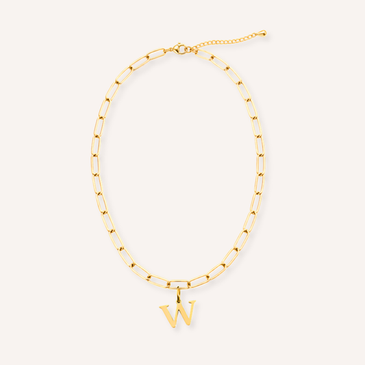 Letter W Lucido Charm – aan ketting