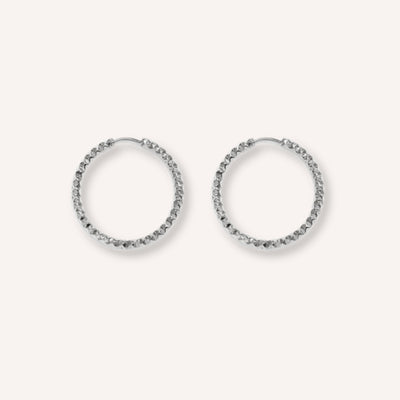 Liscia Oorbellen – 25 mm – Zilver