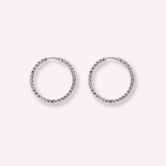 Liscia Oorbellen – 25 mm – Zilver