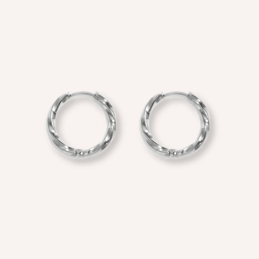 Minima Oorbellen – 14 mm – Zilver