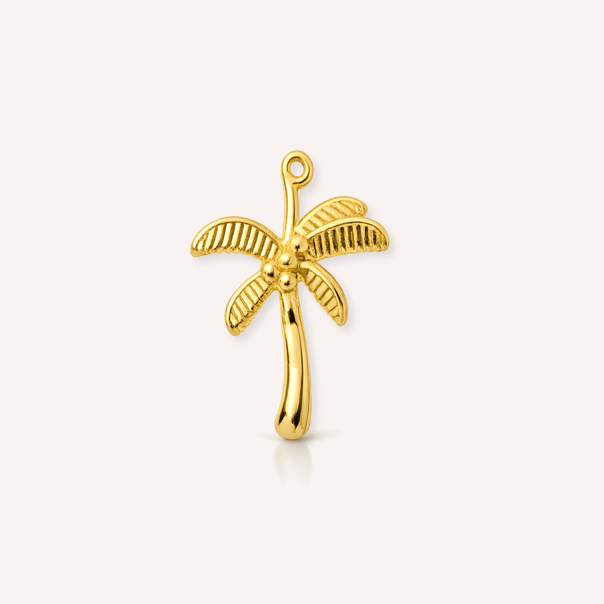 Palmera Charm, goudkleurige bedel in de vorm van een palmboom