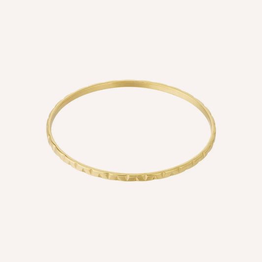 Riflesso Armband, glanzende goudkleurige armband met onregelmatige vorm