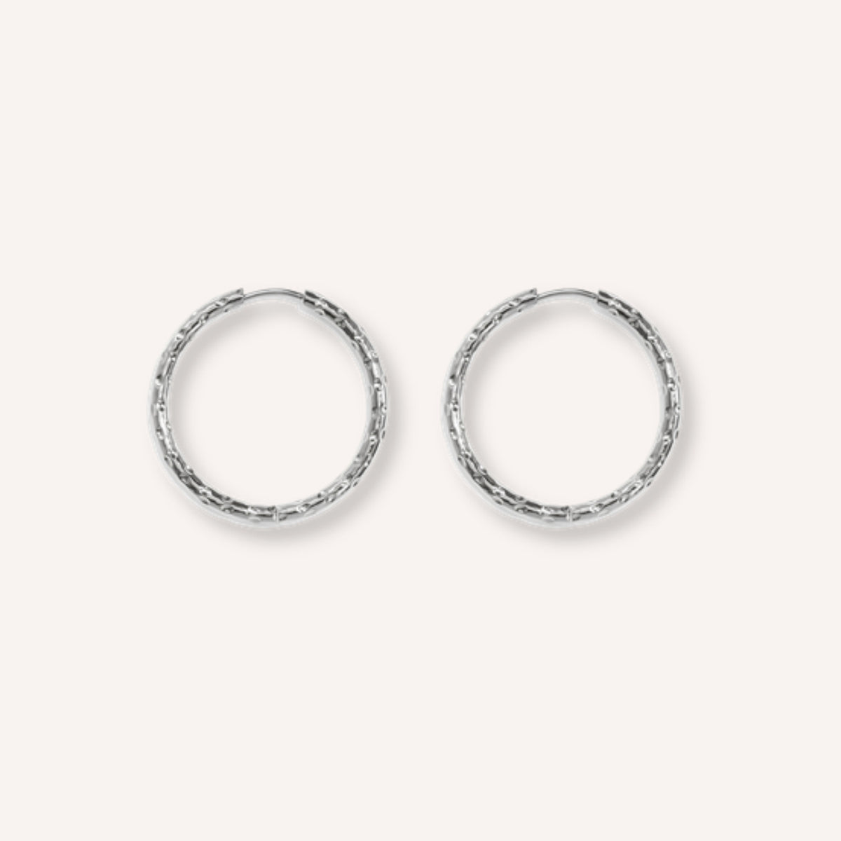 Rotonda Oorbellen – 25 mm – Zilver