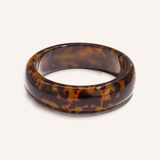 Savana Armband, bangle in bruine schildpadprint