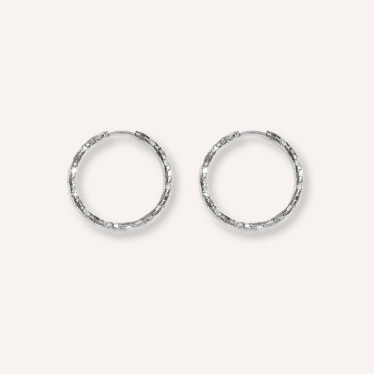 Sottile Oorbellen – 25 mm – Zilver