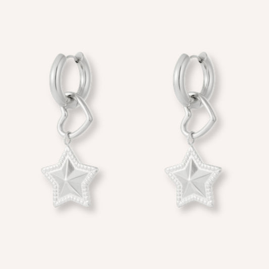 Stellare Oorbellen – Zilver
