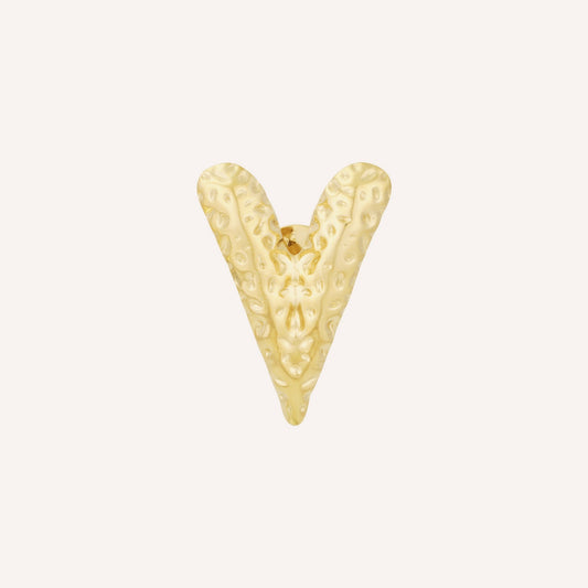 Todi Broche, goudkleurige hartjesbroche