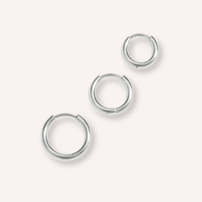 Tris Oorbellen – Groot – Zilver