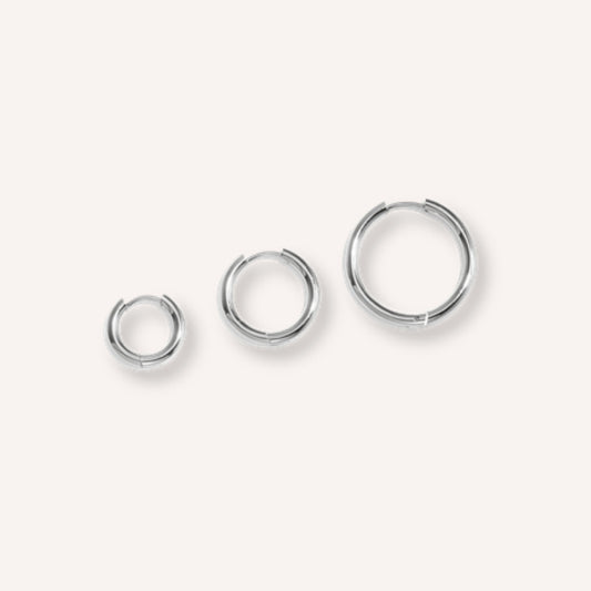 Trittico Oorbellen – Grof – 3 stuks – Zilver